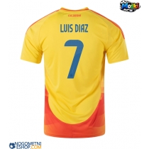 Moški Nogometni dresi Kolumbija Luis Diaz #7 Domači Copa America 2024 Kratek Rokav